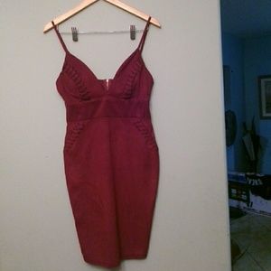 Burgundy Cocktail Dress